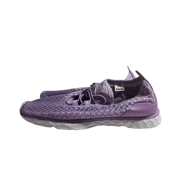 Women’s Water Shoes Quick Dry Slip-On Aqua Sneakers Purple Mesh Size 36 - Picture 11 of 13